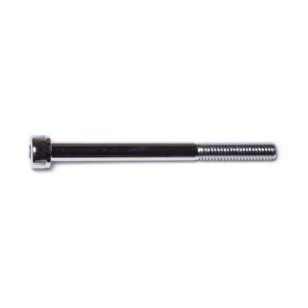 M6-1.00 Socket Head Cap Screw, Chrome Plated Steel, 70 Mm Length, 5 PK